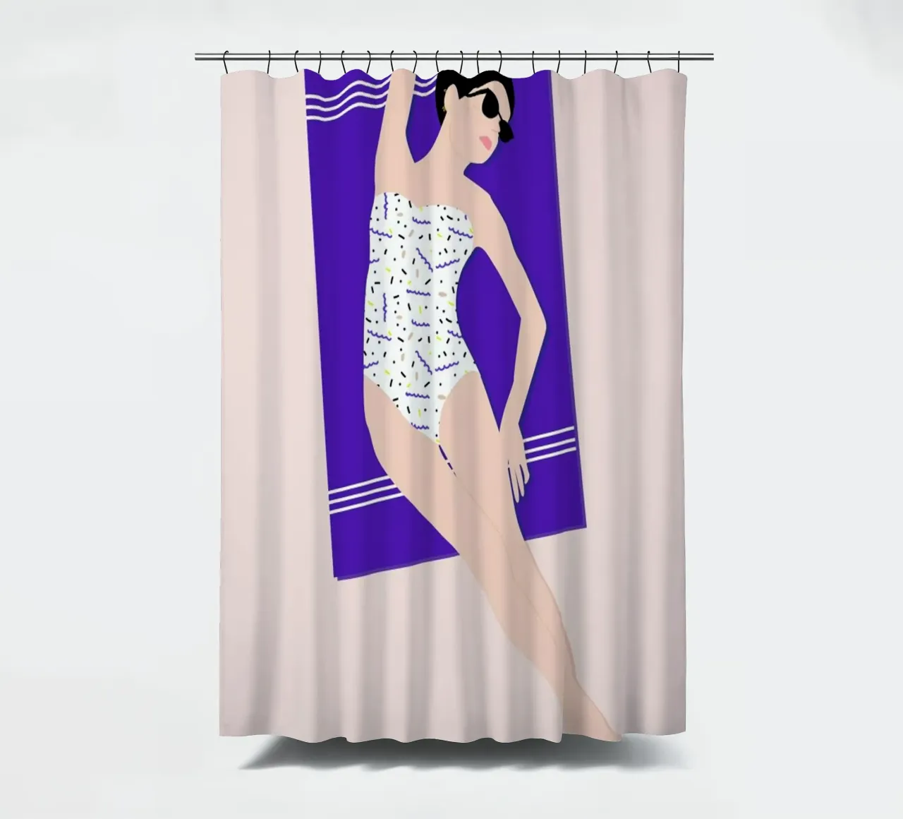 Beach Duschvorhang von Céleste Wallaert