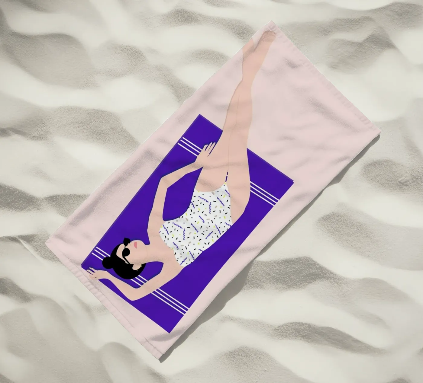 Beach strandhanddoek van Céleste Wallaert