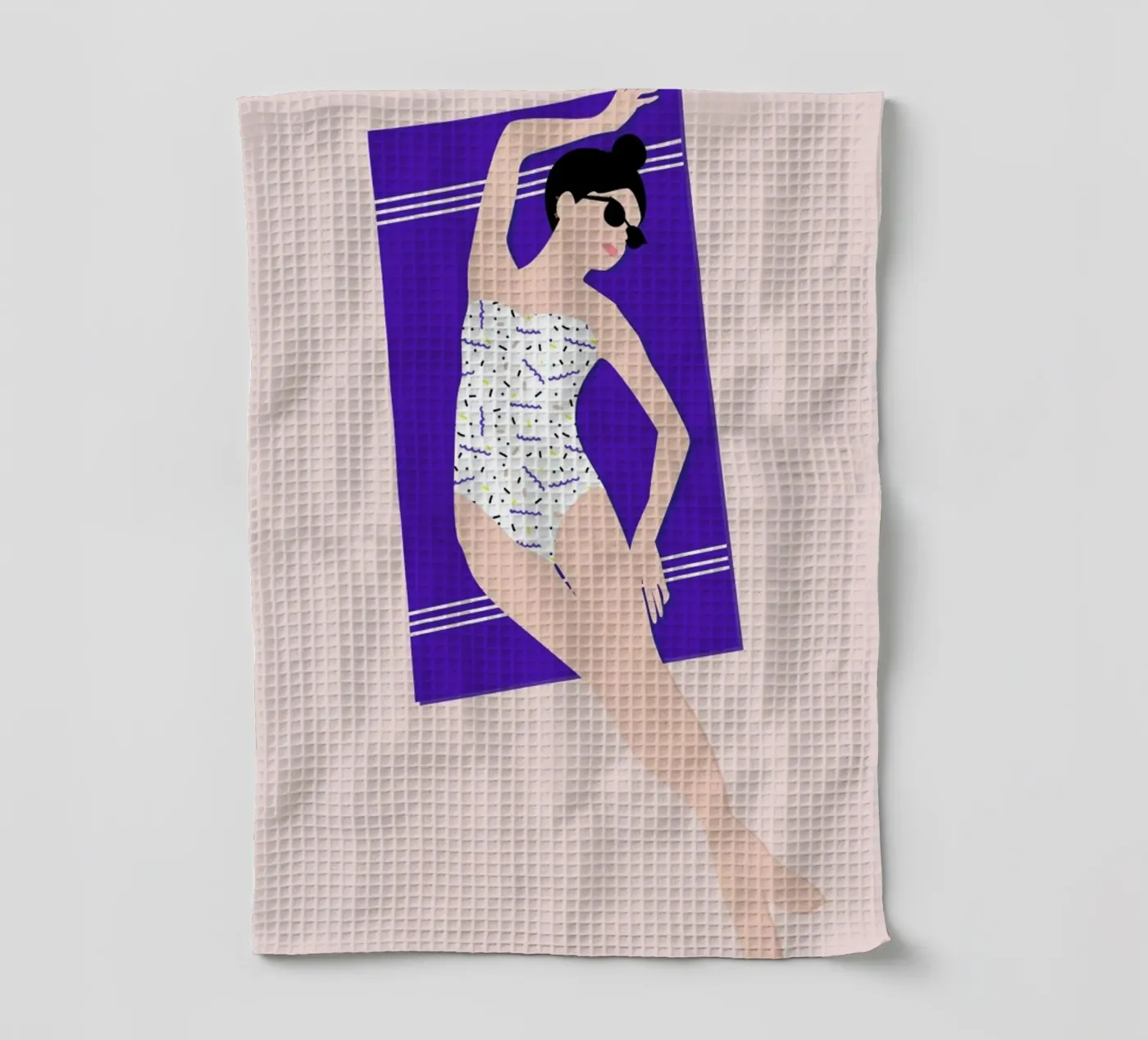 Beach tea towel by Céleste Wallaert
