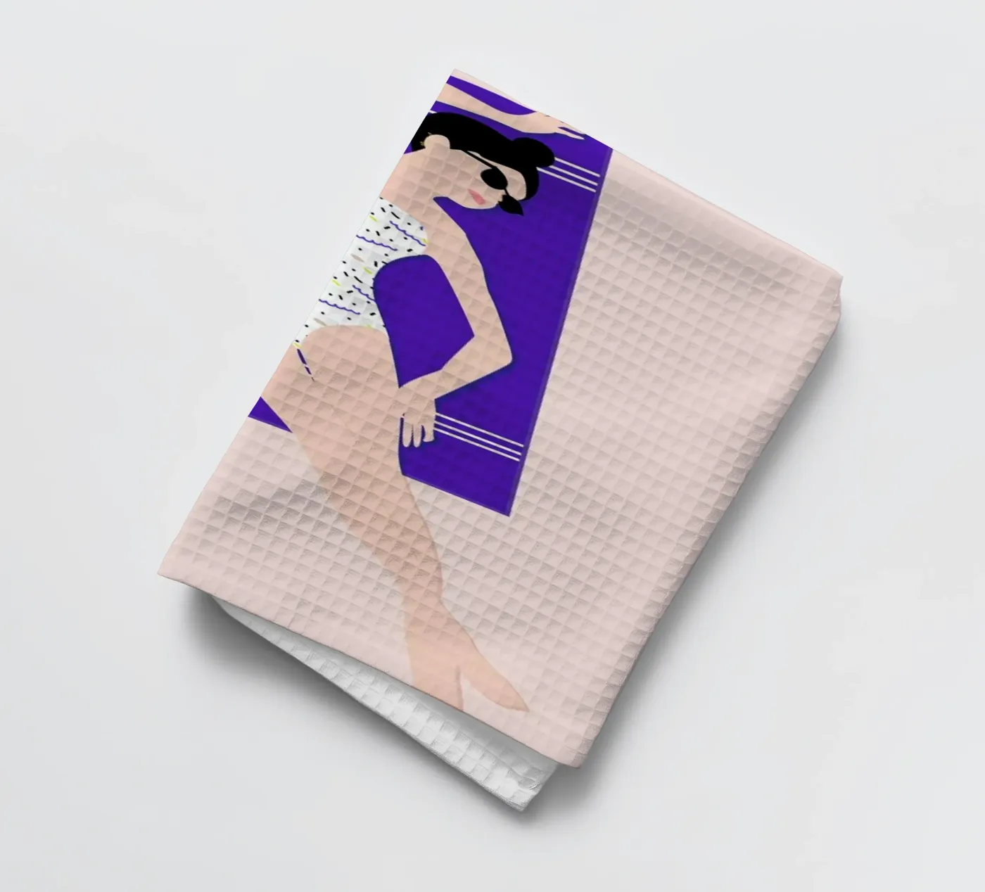 Beach tea towel by Céleste Wallaert