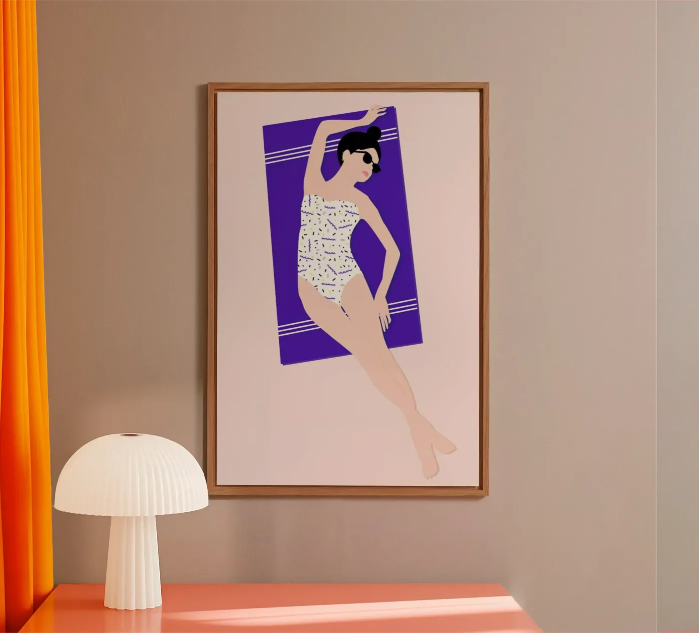 Beach alluminio dibond da Céleste Wallaert