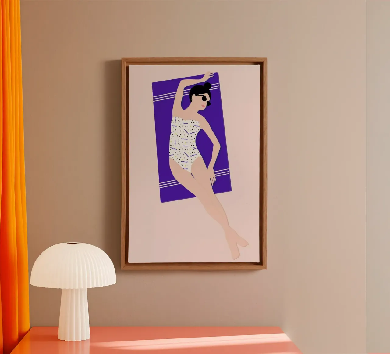 Beach canvas by Céleste Wallaert