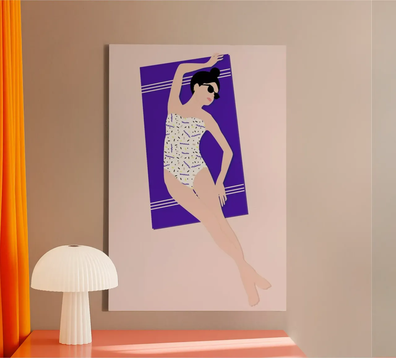 Beach canvas by Céleste Wallaert