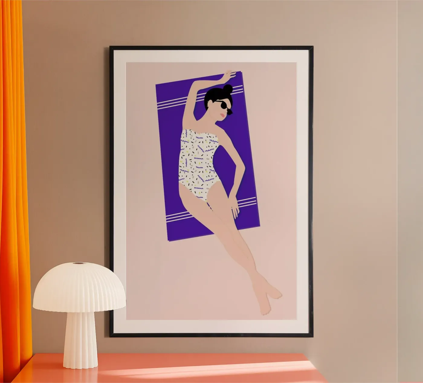 Beach poster by Céleste Wallaert