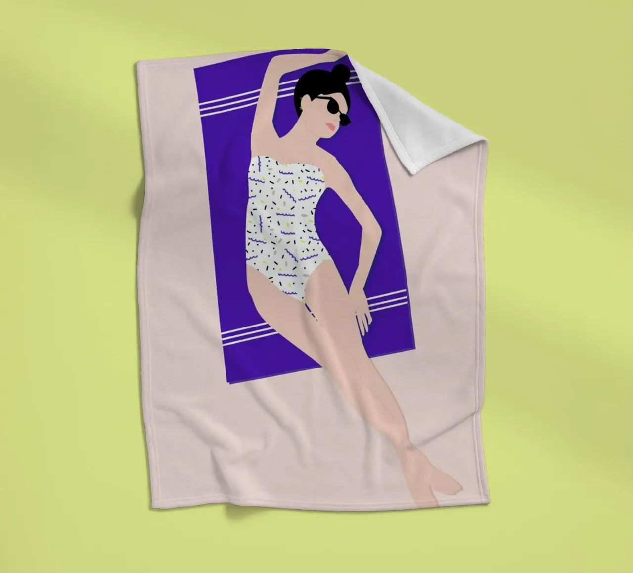 Beach Fleecedecke von Céleste Wallaert