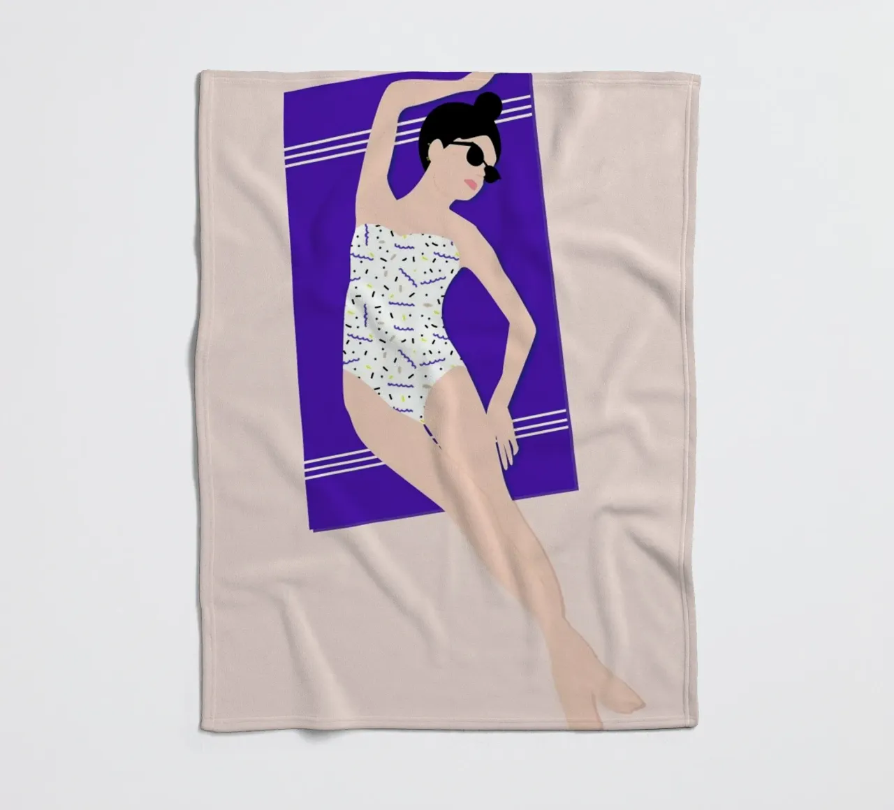 Beach Fleecedecke von Céleste Wallaert