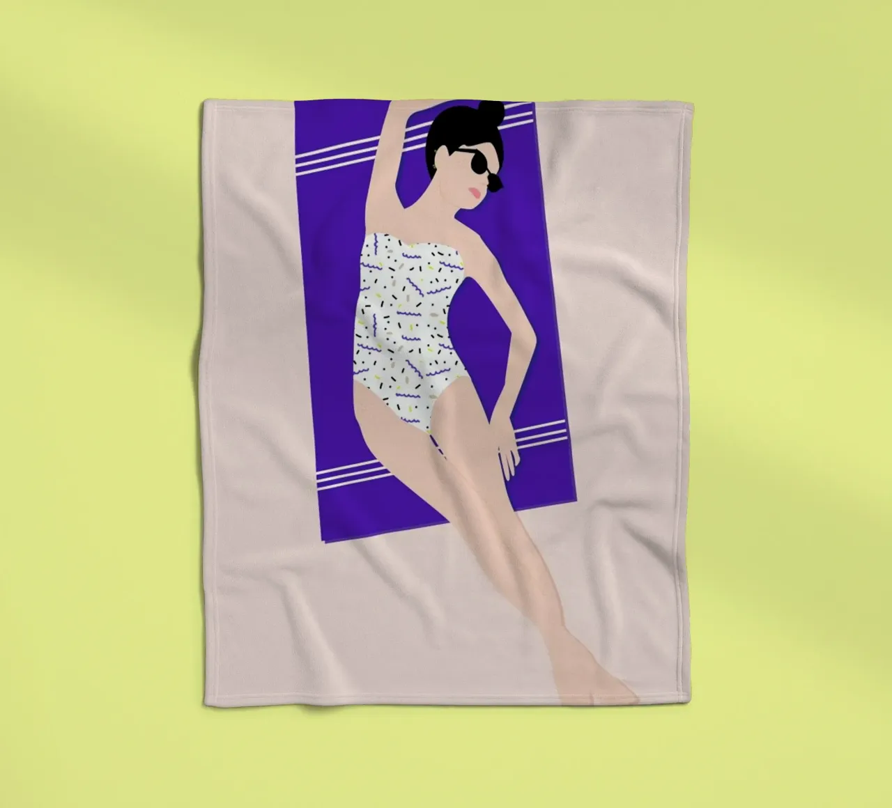 Beach Fleecedecke von Céleste Wallaert