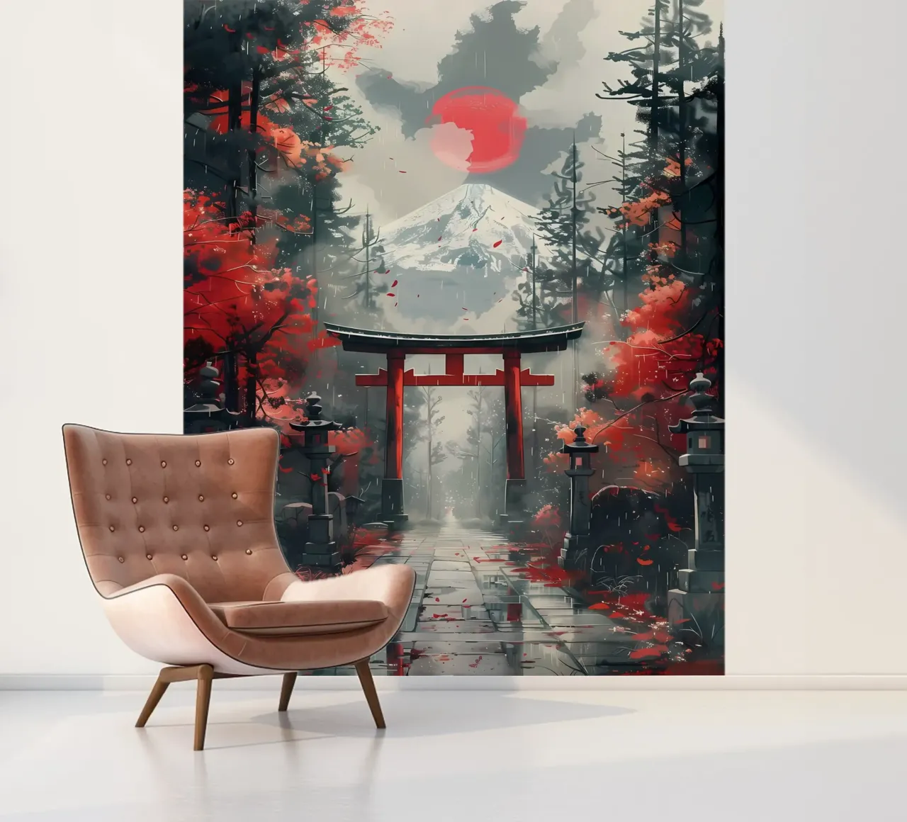 Japanisches Torii-Tor Fototapete von Ginnery
