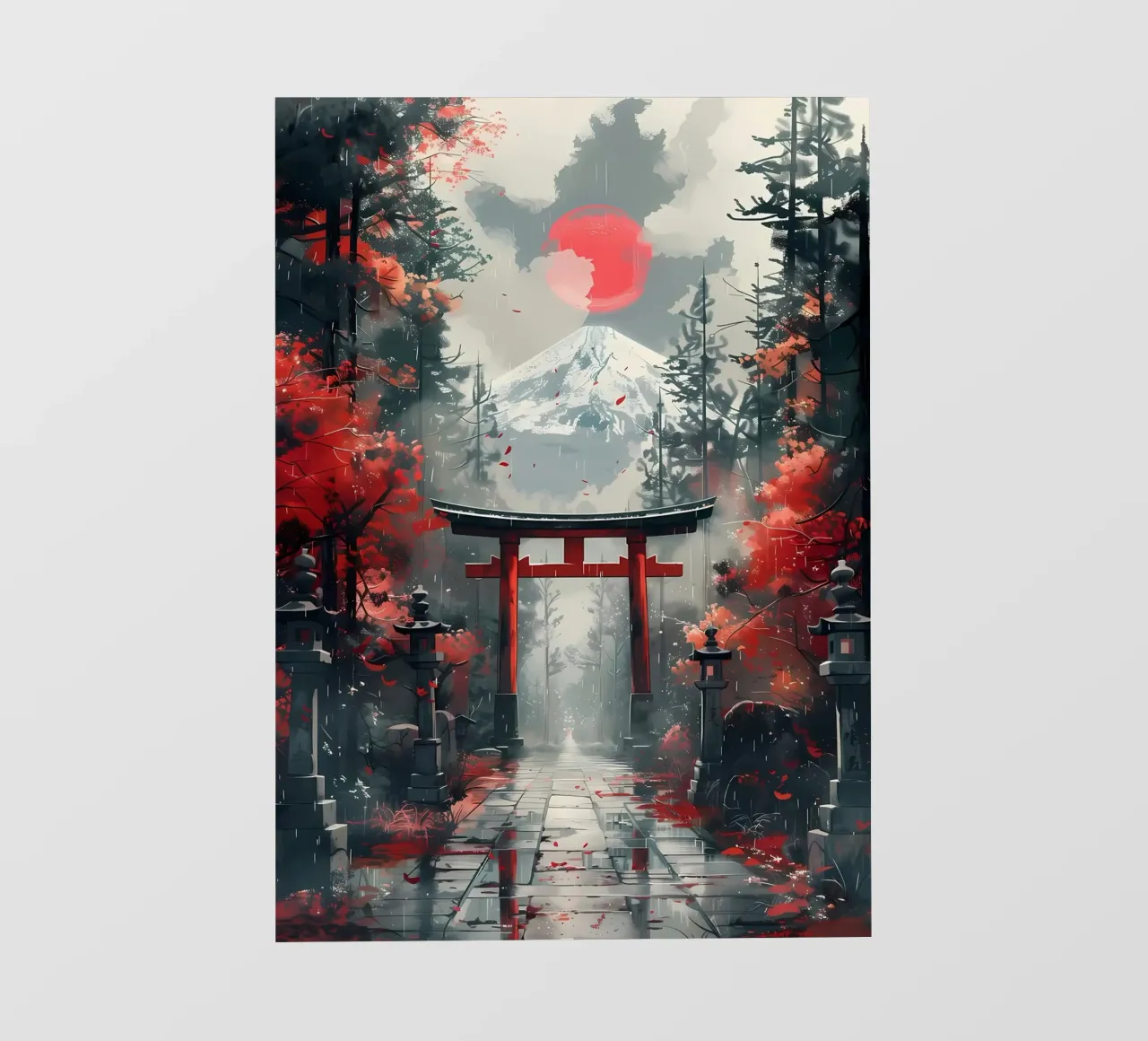 Japanisches Torii-Tor Fototapete von Ginnery