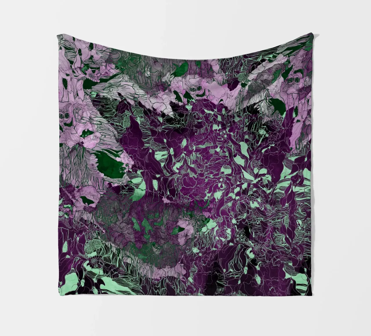 my forest reflection3 fleece blanket by Giulio Iurissevich