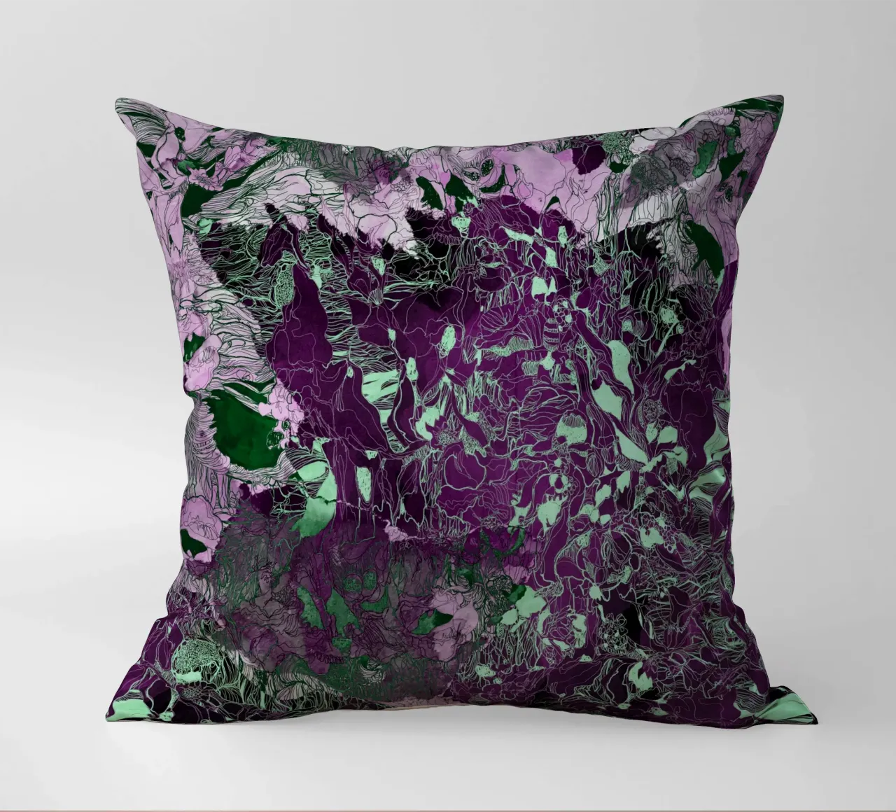 my forest reflection3 decorative cushion by Giulio Iurissevich