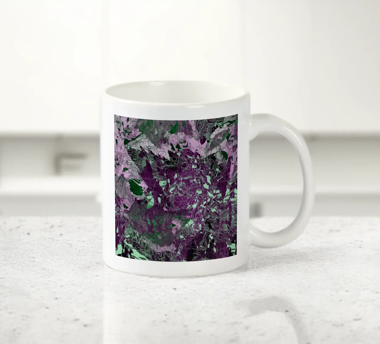 la mia riflessione sulla foresta3 tazza in ceramica da Giulio Iurissevich