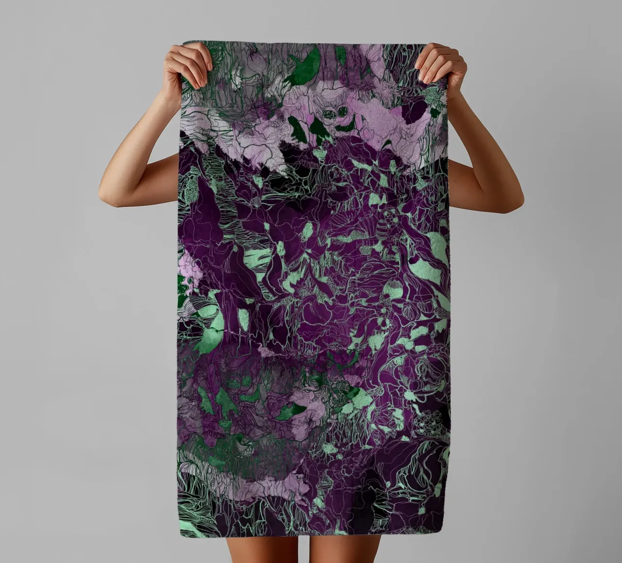 my forest reflection3 towel by Giulio Iurissevich