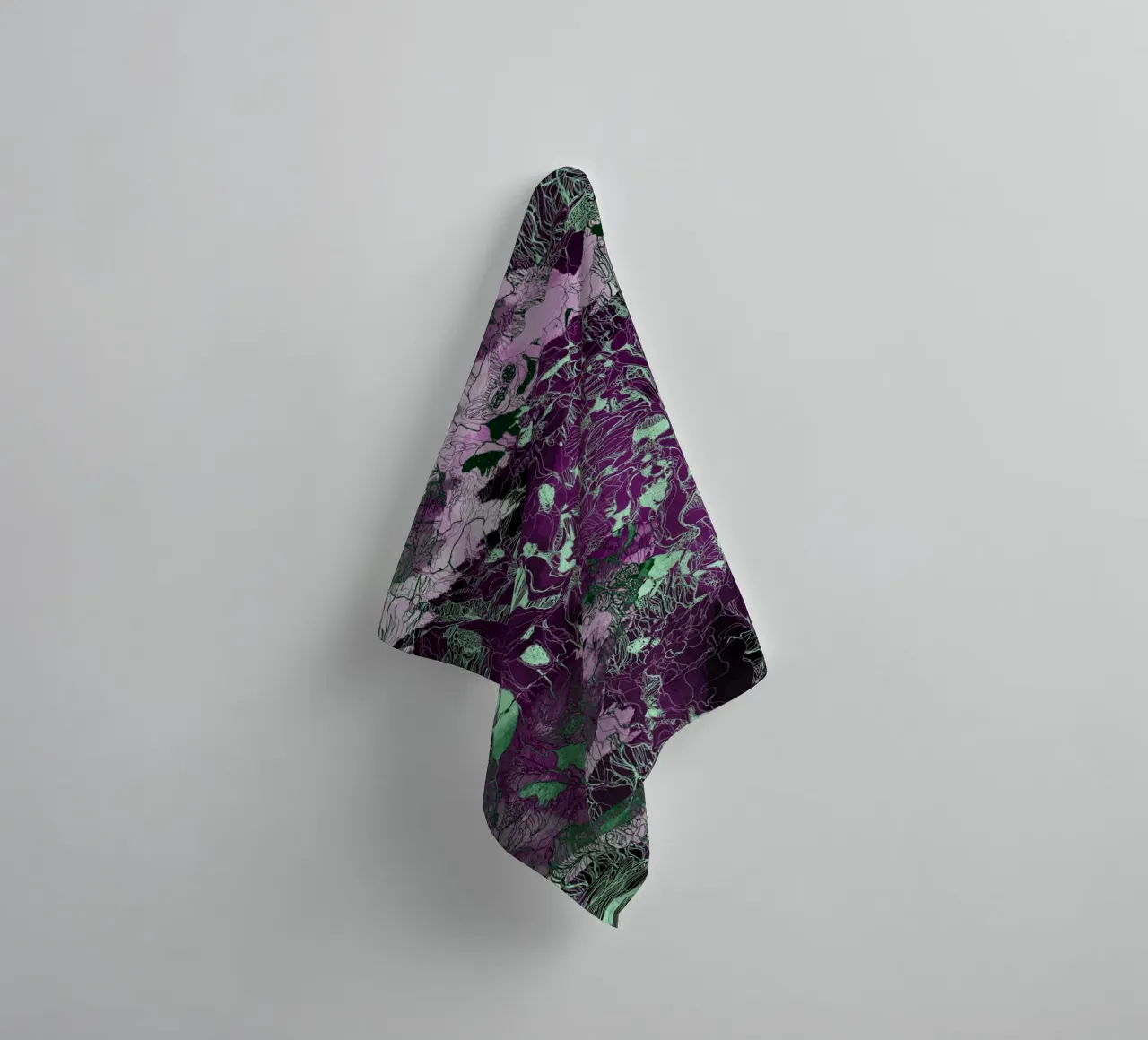 my forest reflection3 towel by Giulio Iurissevich