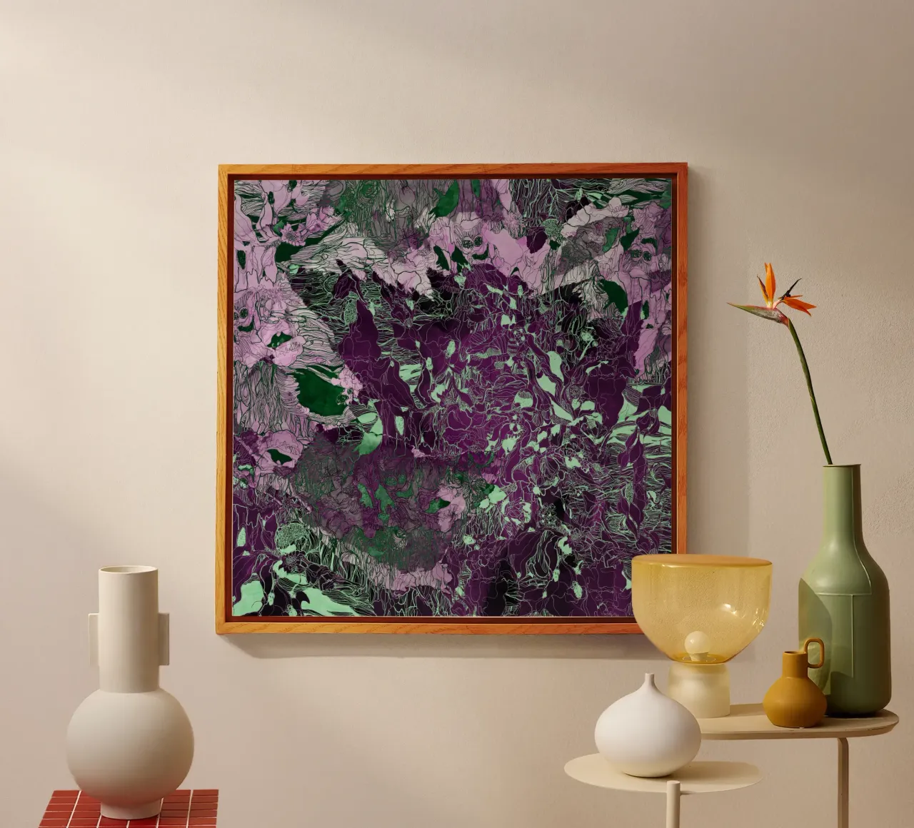 my forest reflection3 acryl van Giulio Iurissevich