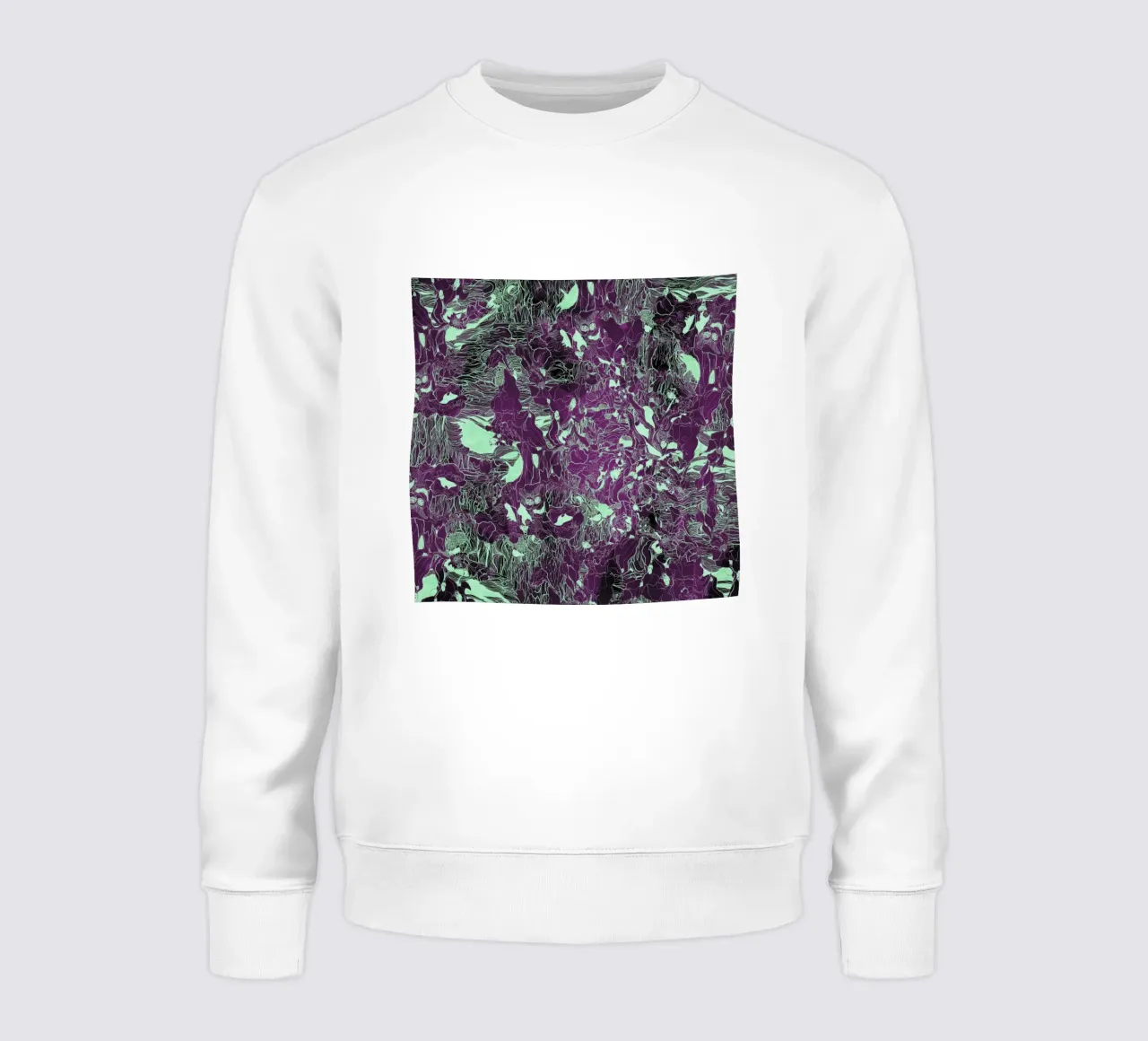 meine Waldreflexion grün Sweatshirt von Giulio Iurissevich