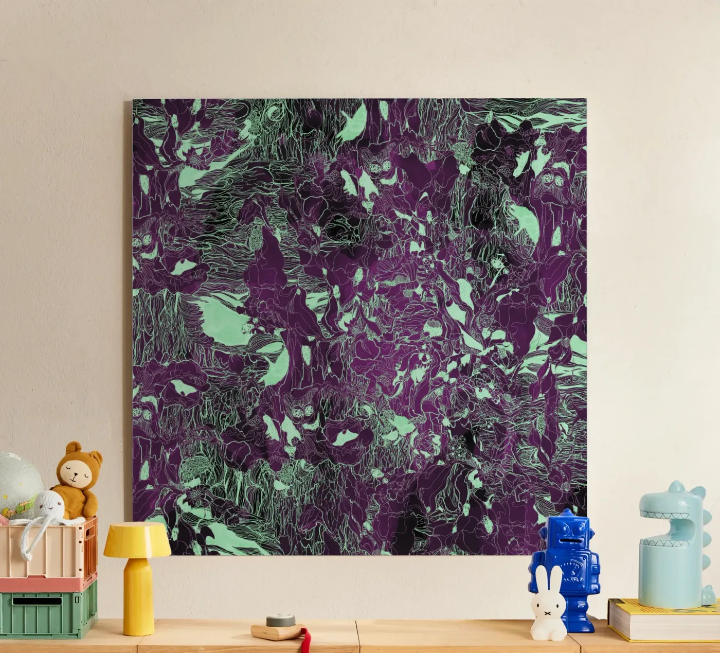 mon reflet forestier vert plexiglas de Giulio Iurissevich