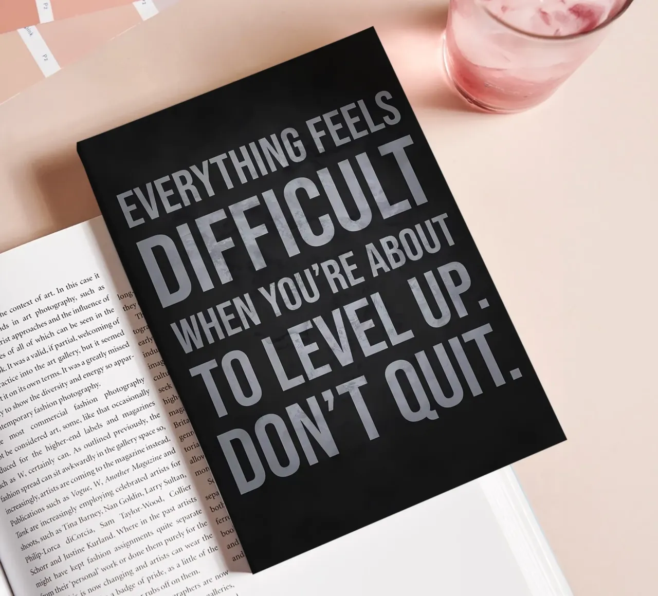 Motivazione per il Level Up Hustle diario da Delaplane