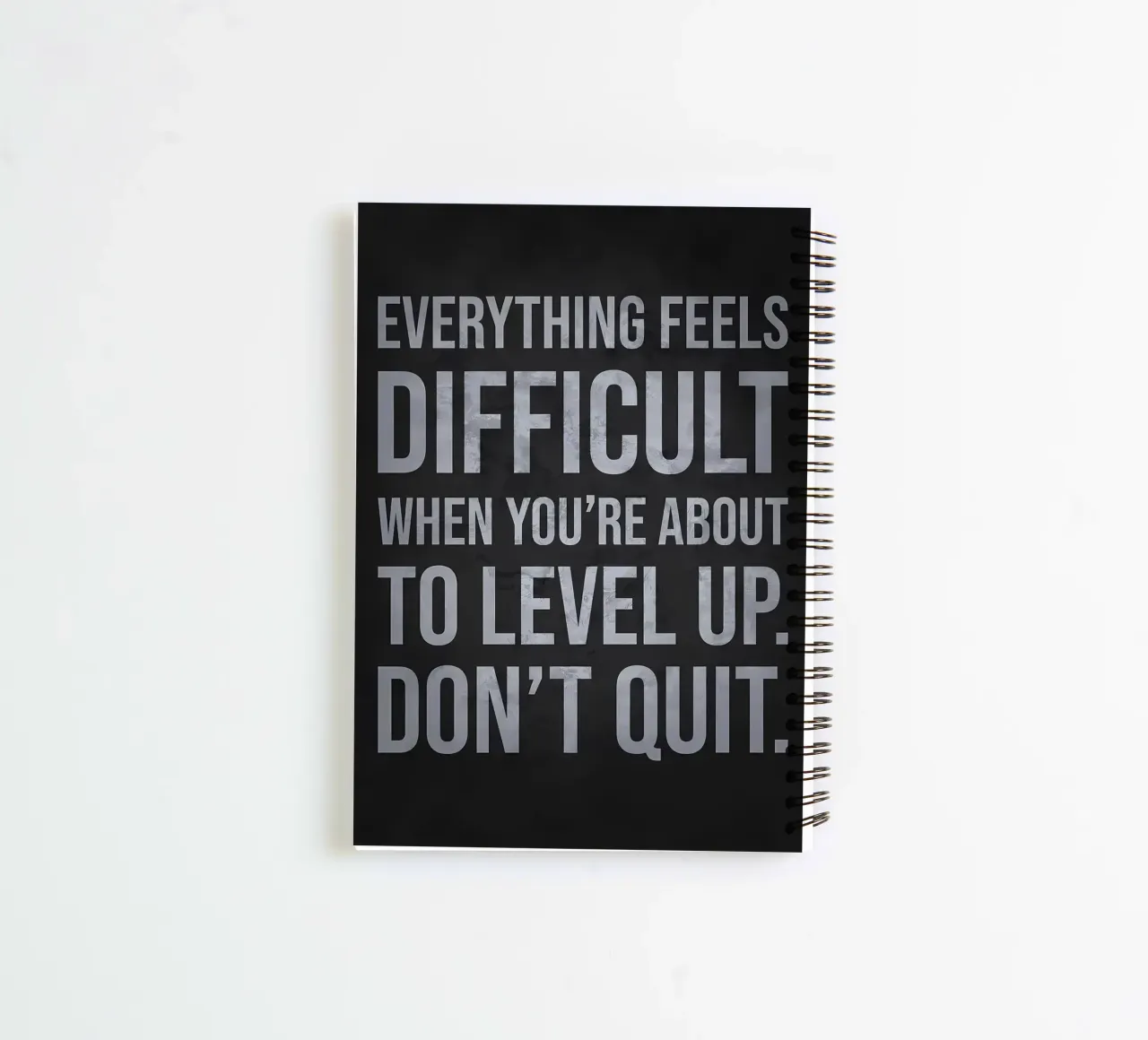 Level Up Hustle Motivation spiral notebook by Delaplane