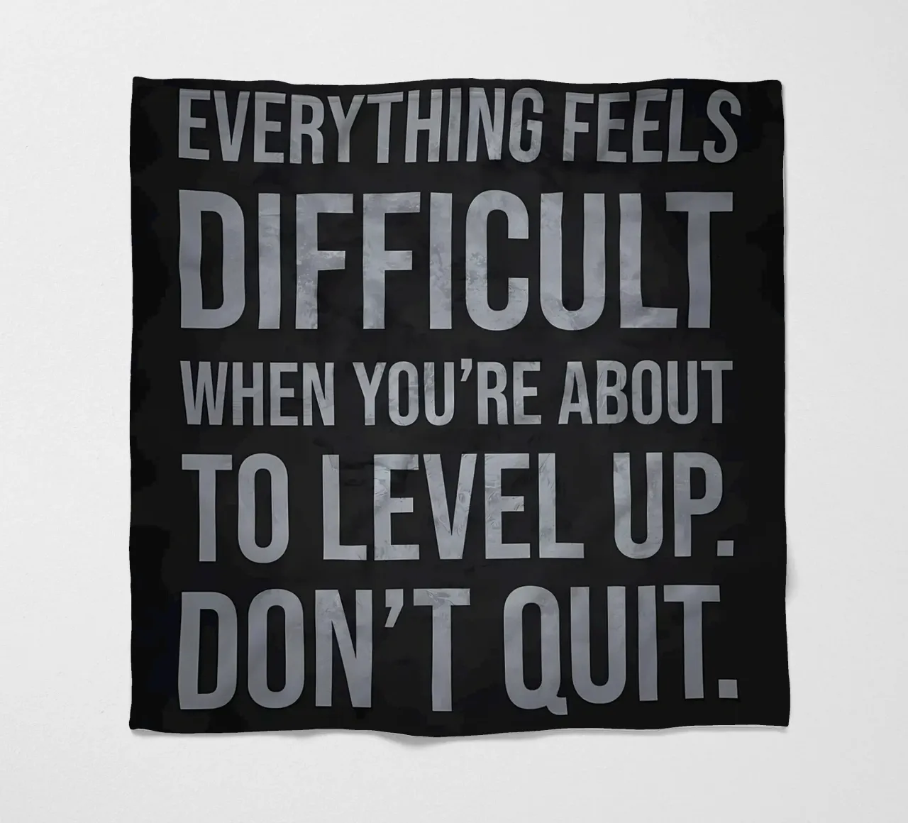 Level Up Hustle Motivation fleece blanket by Delaplane