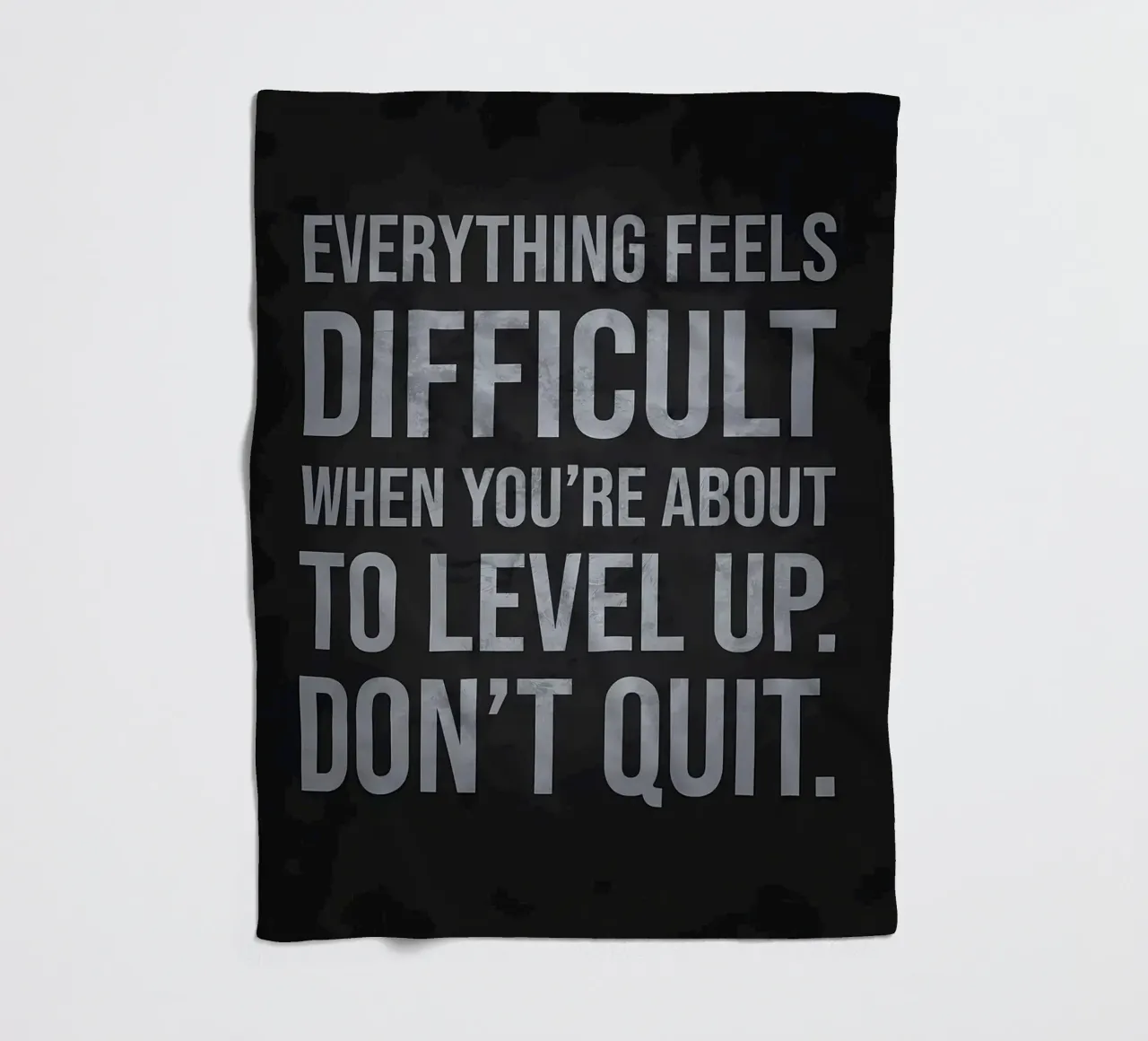 Level Up Hustle Motivation fleece blanket by Delaplane