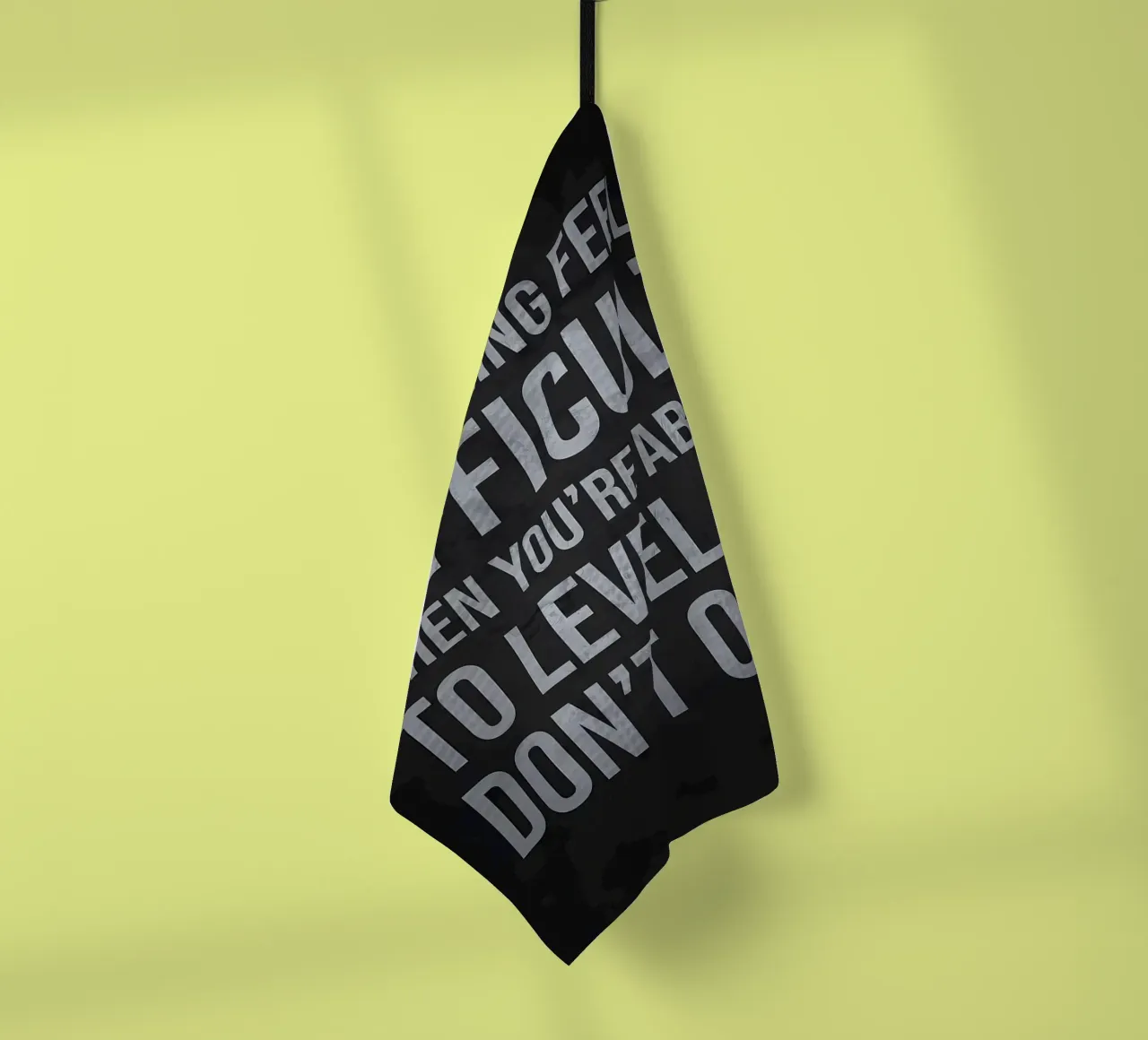 Level Up Hustle Motivation torchon de Delaplane