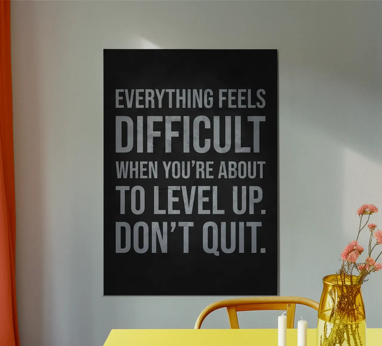 Motivazione per il Level Up Hustle poster da Delaplane