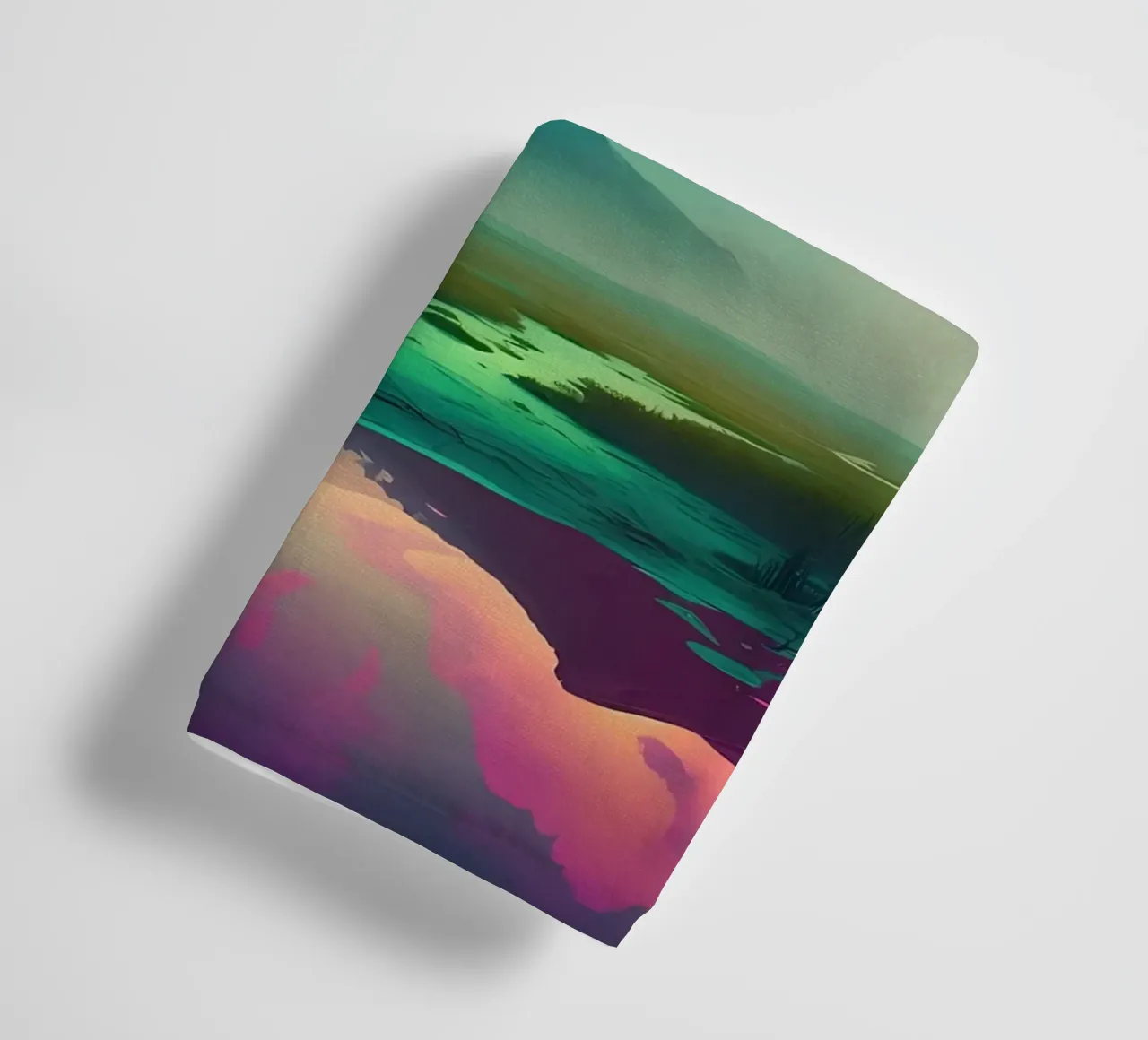 Paesaggio fantasy colorato asciugamano da bagno da Mikesell