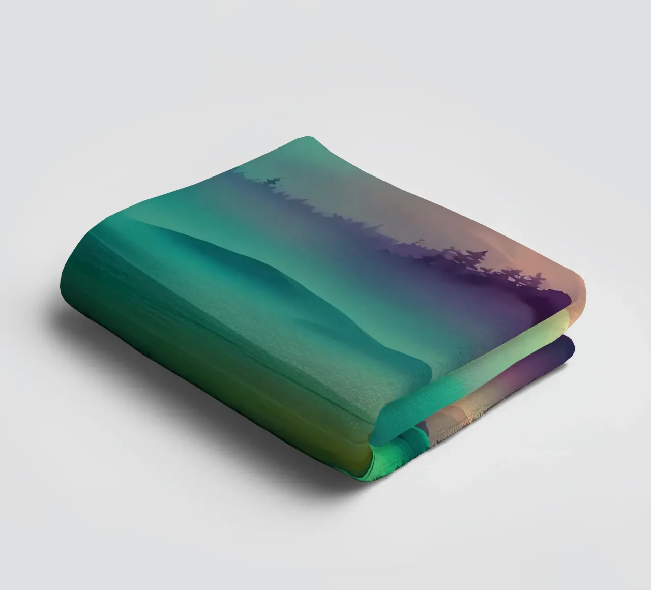 Paesaggio fantasy colorato asciugamano da bagno da Mikesell