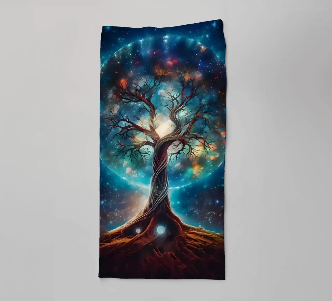 Cosmic Tree of Life towel by Ginnery