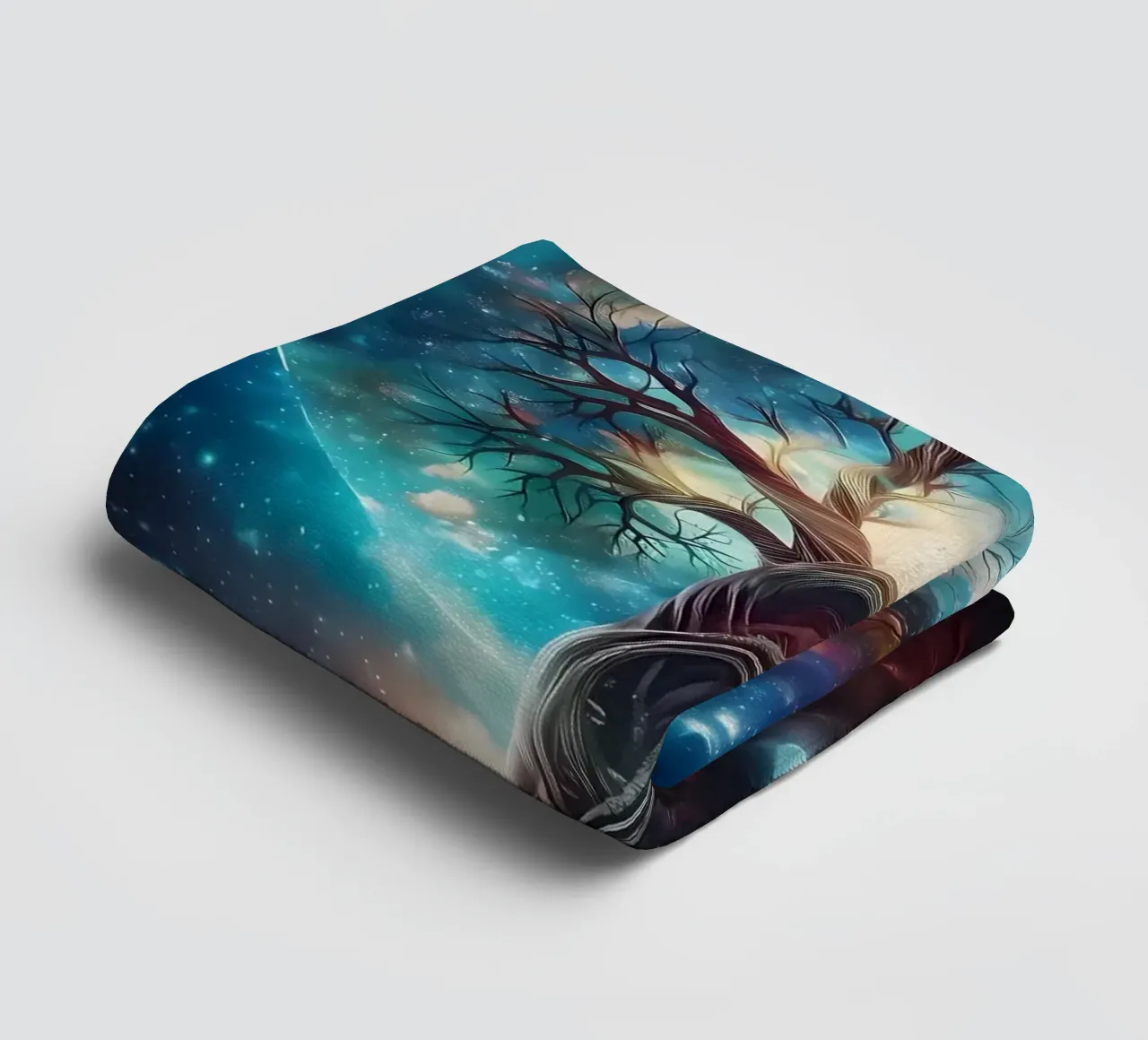 Cosmic Tree of Life towel by Ginnery