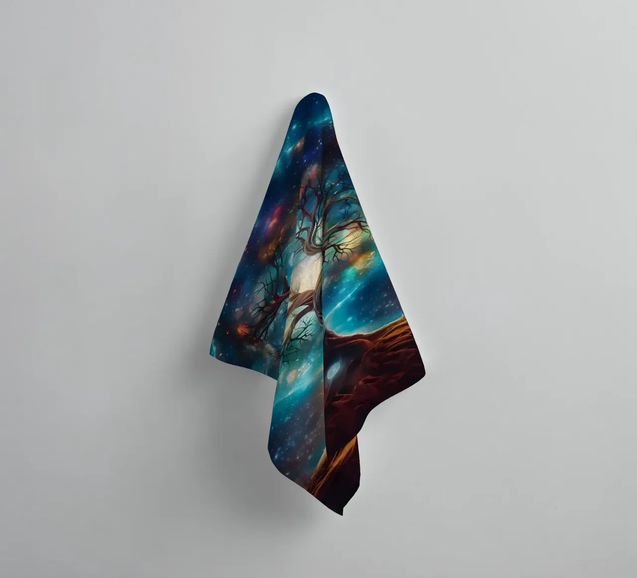 Cosmic Tree of Life towel by Ginnery