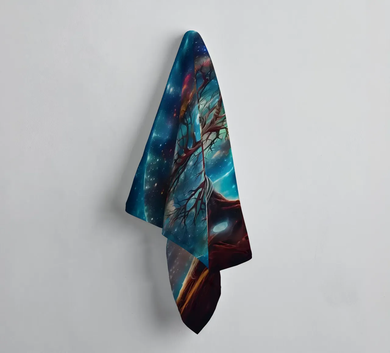 Cosmic Tree of Life towel by Ginnery