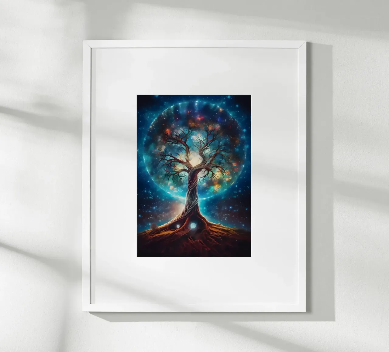 Albero cosmico della vita poster con telaio in plastica da Ginnery