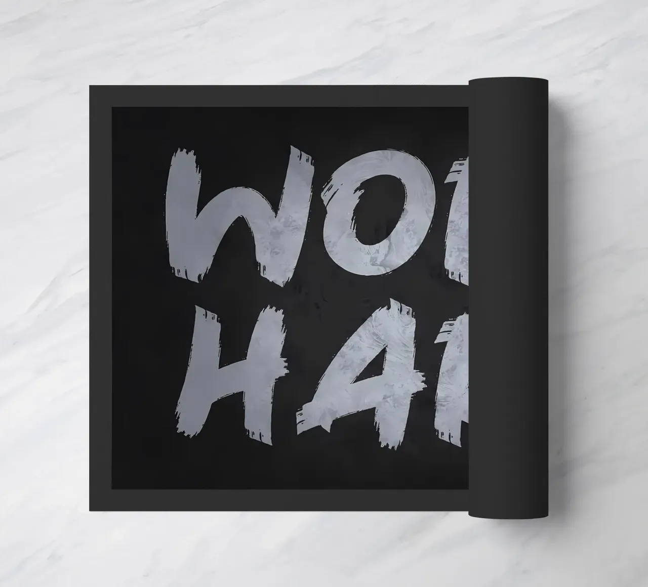 Work Hard doormat by Delaplane