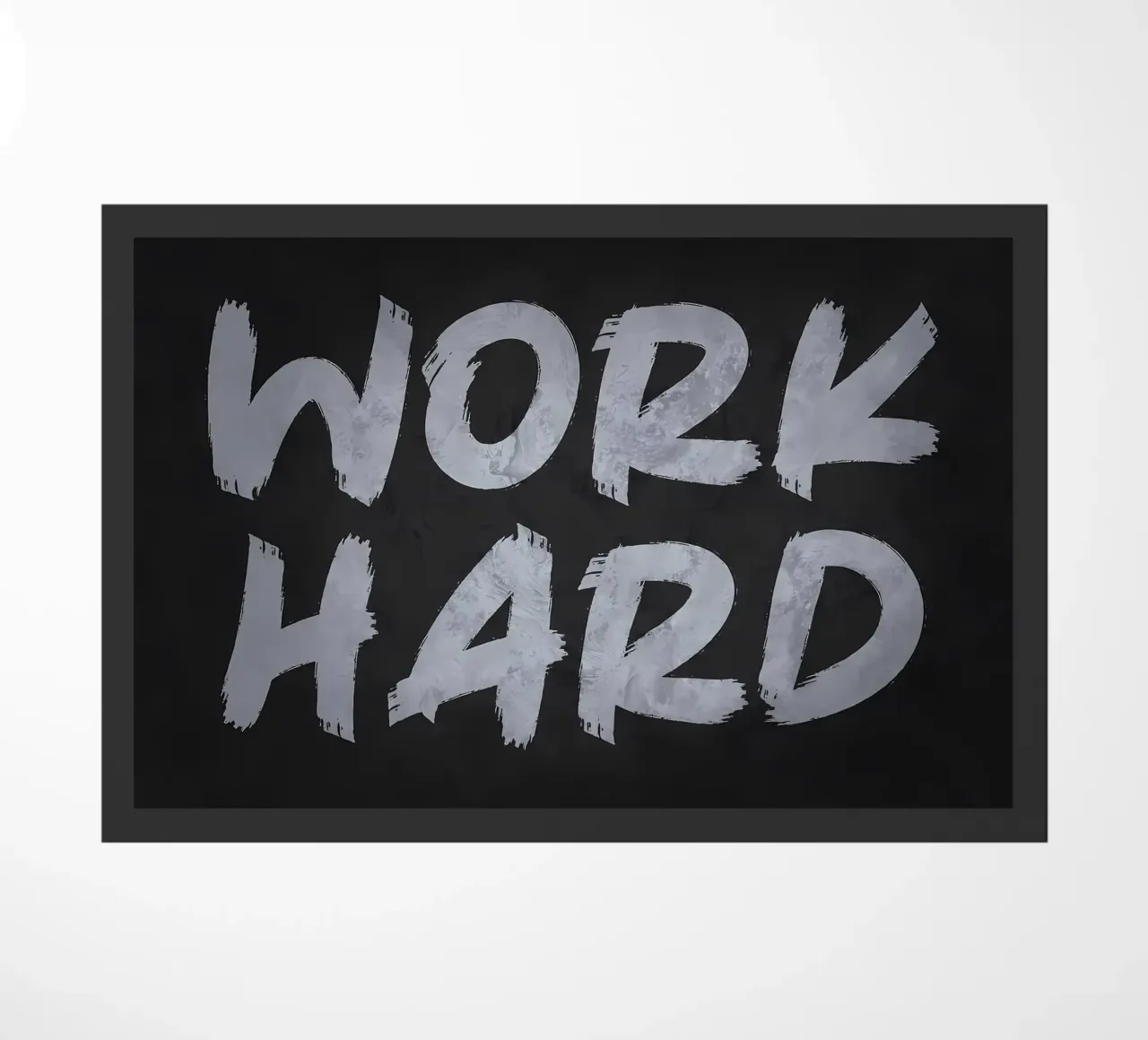 Work Hard doormat by Delaplane