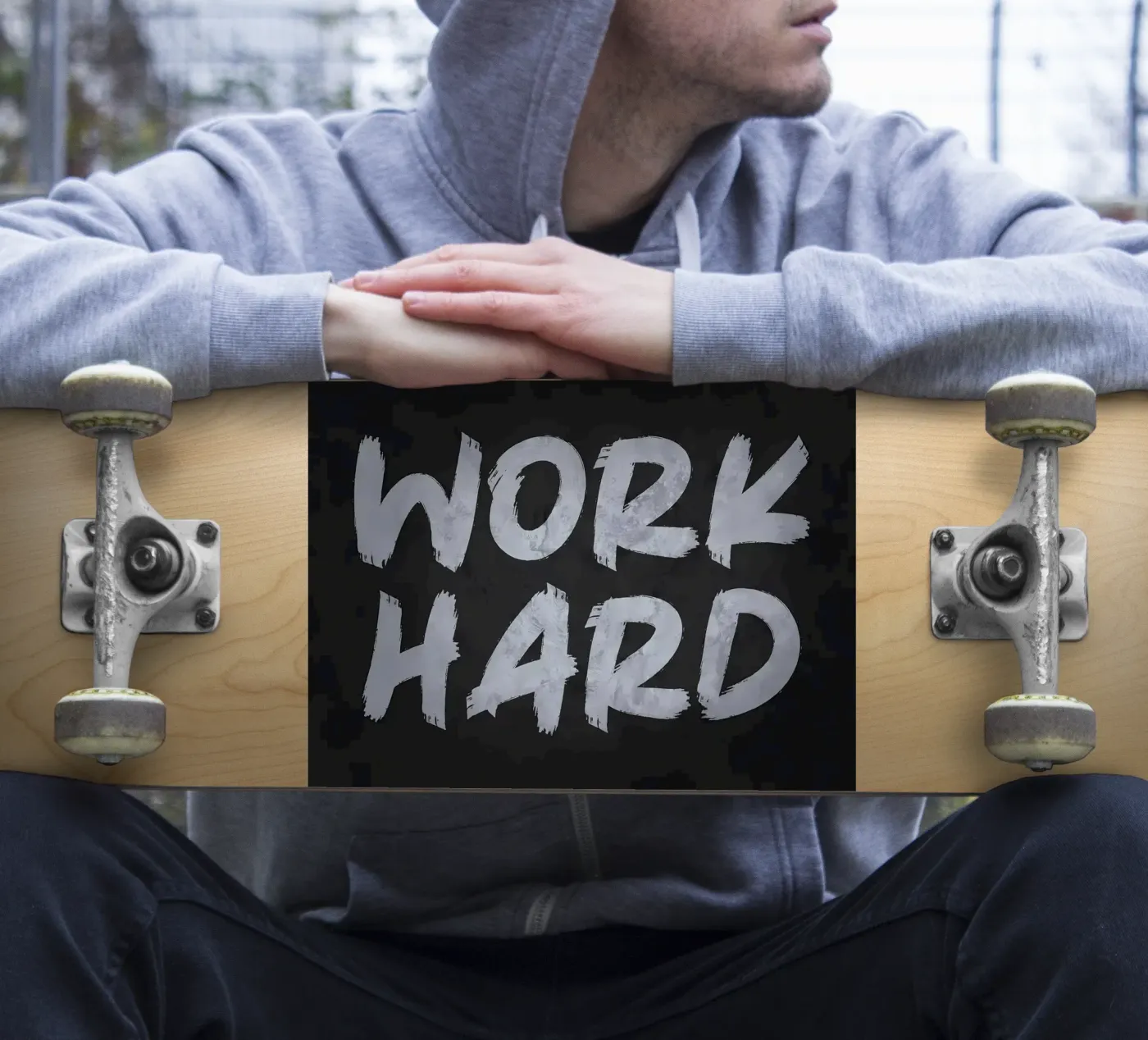 Work Hard sticker by Delaplane