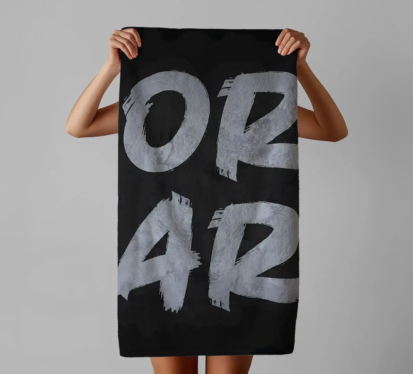 Work Hard towel by Delaplane