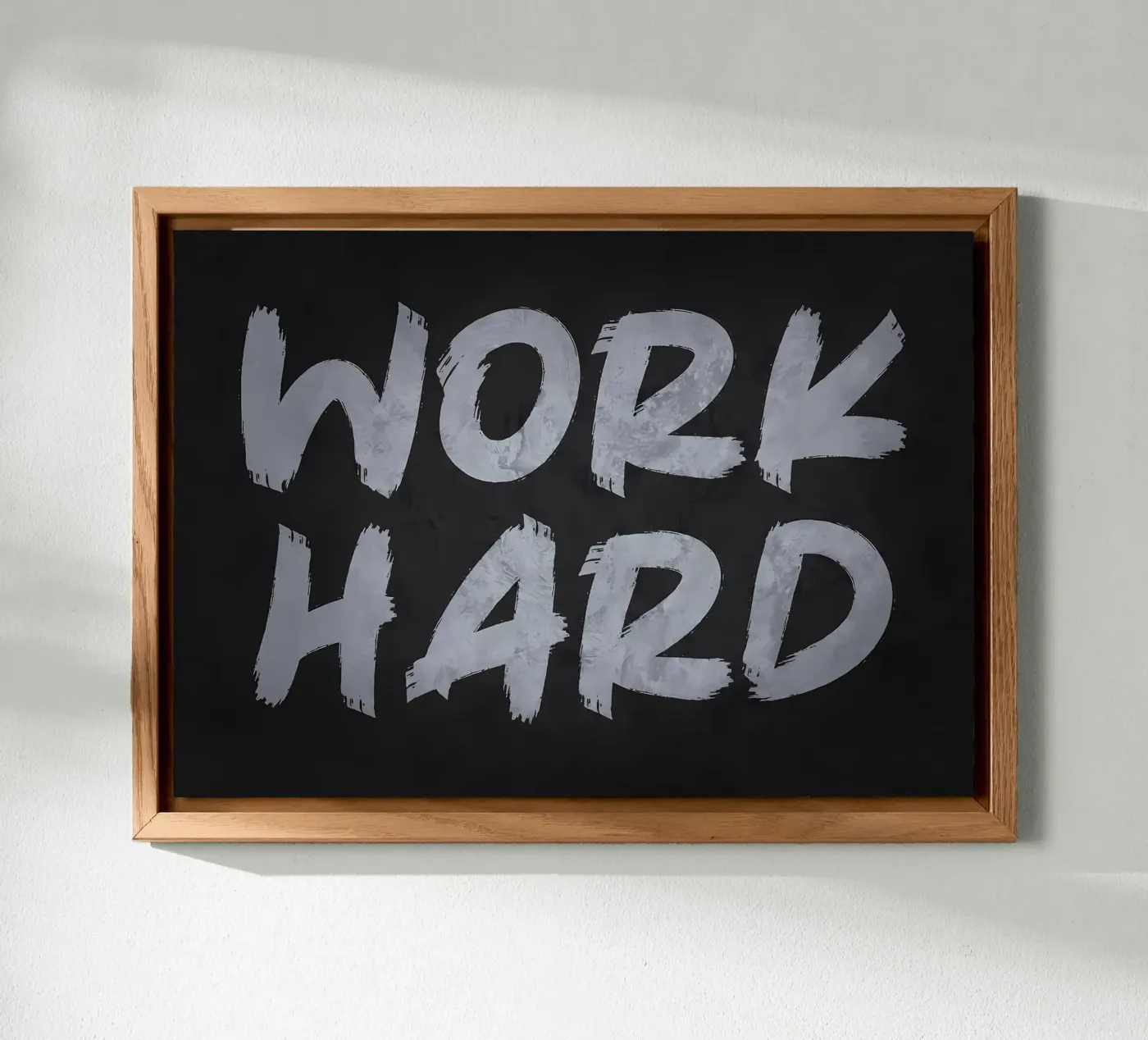 Work Hard forex plate by Delaplane