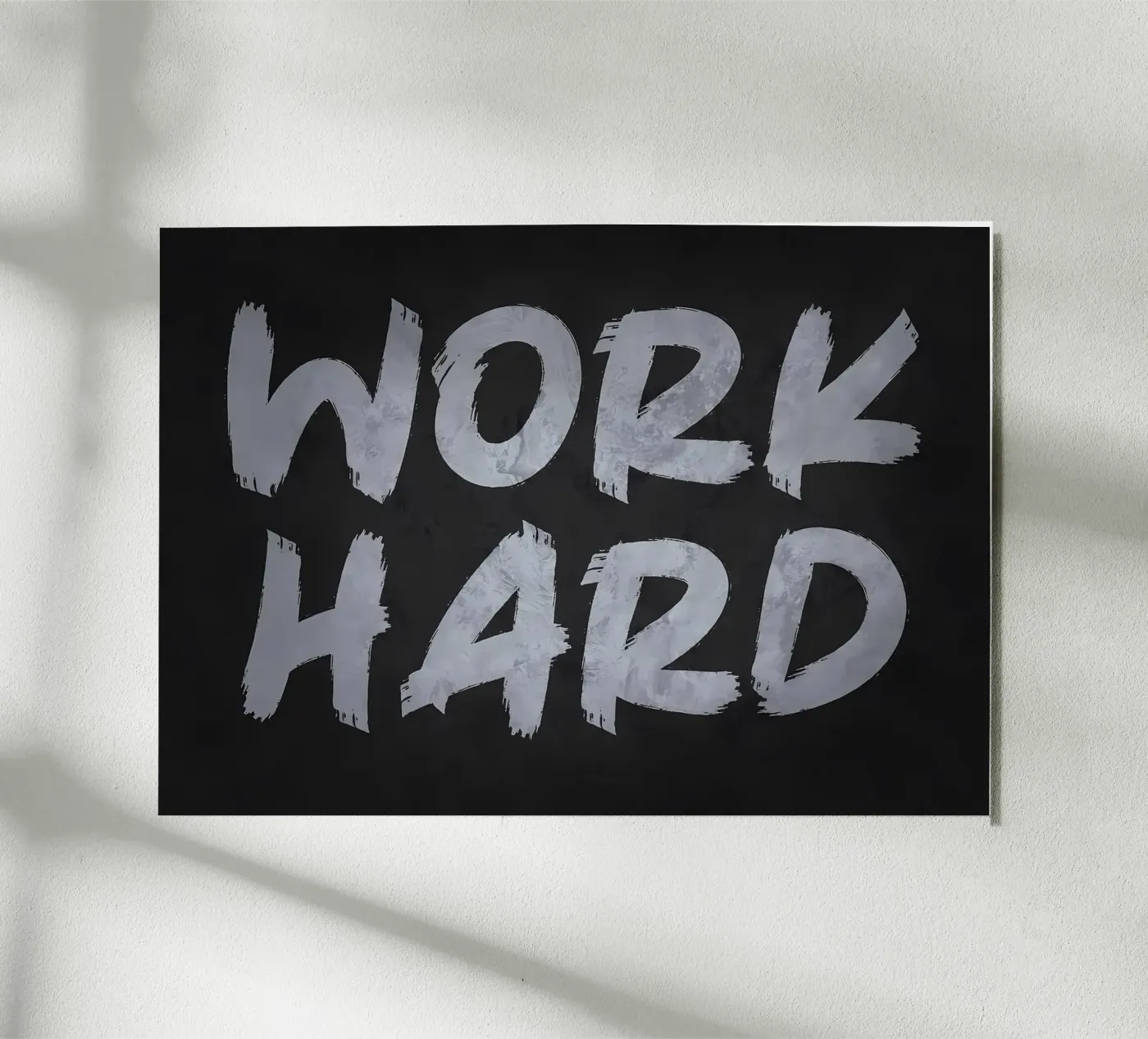 Work Hard forex plate by Delaplane