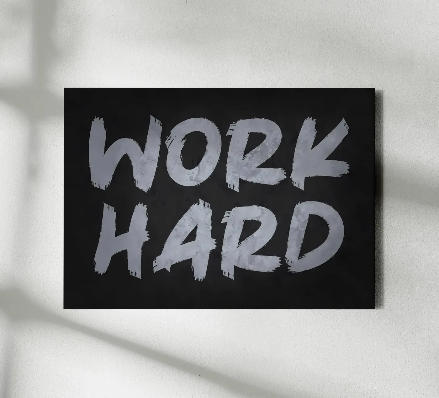 Work Hard canvas by Delaplane
