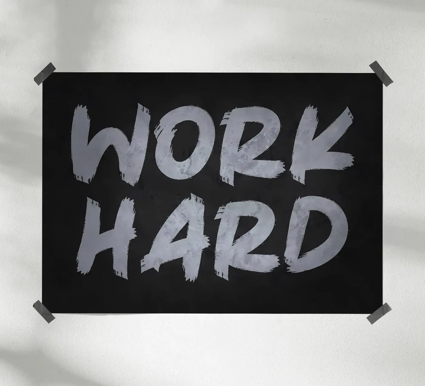 Work Hard poster by Delaplane
