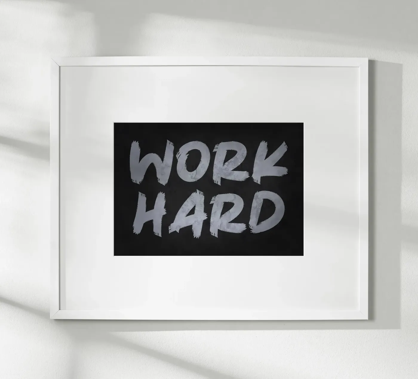 Work Hard poster by Delaplane