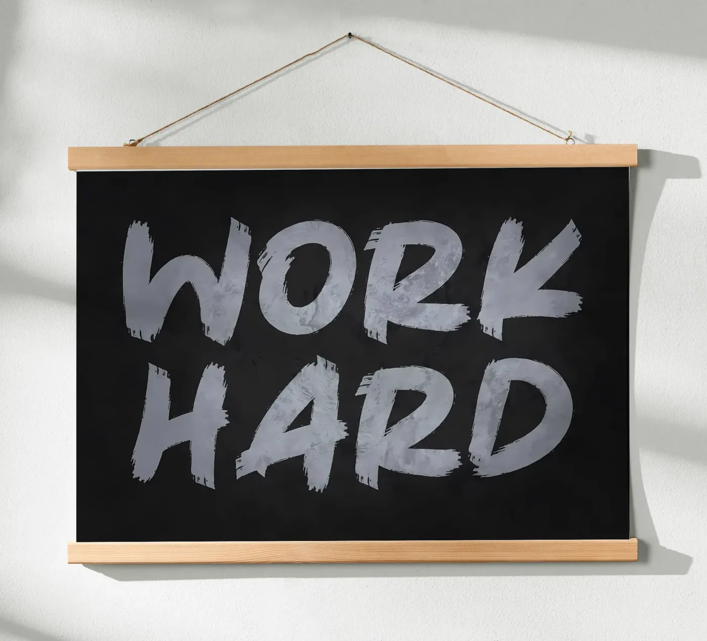 Work Hard poster by Delaplane
