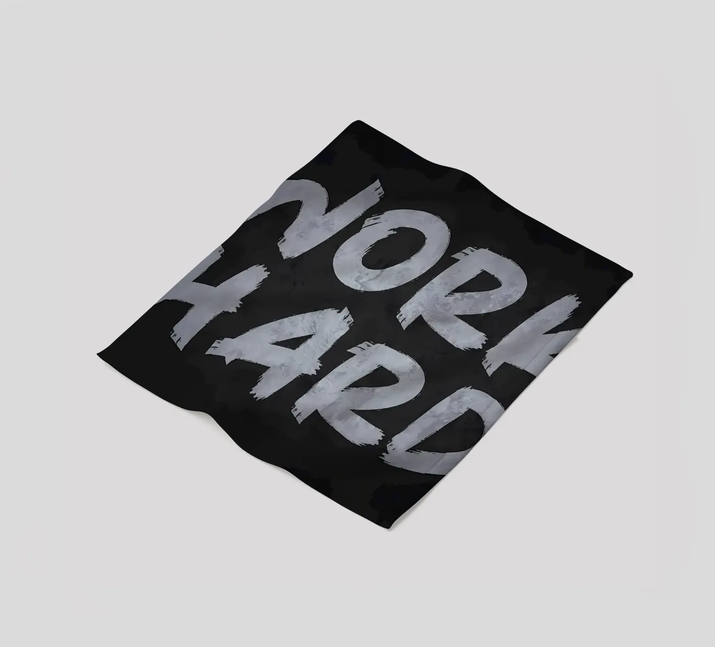 Work Hard fleece blanket by Delaplane