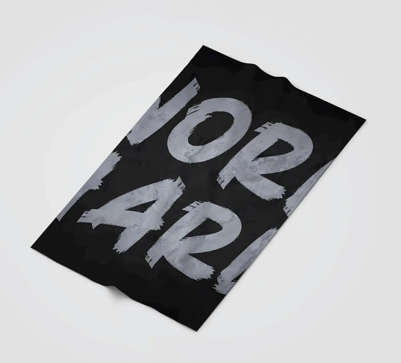 Work Hard fleece blanket by Delaplane