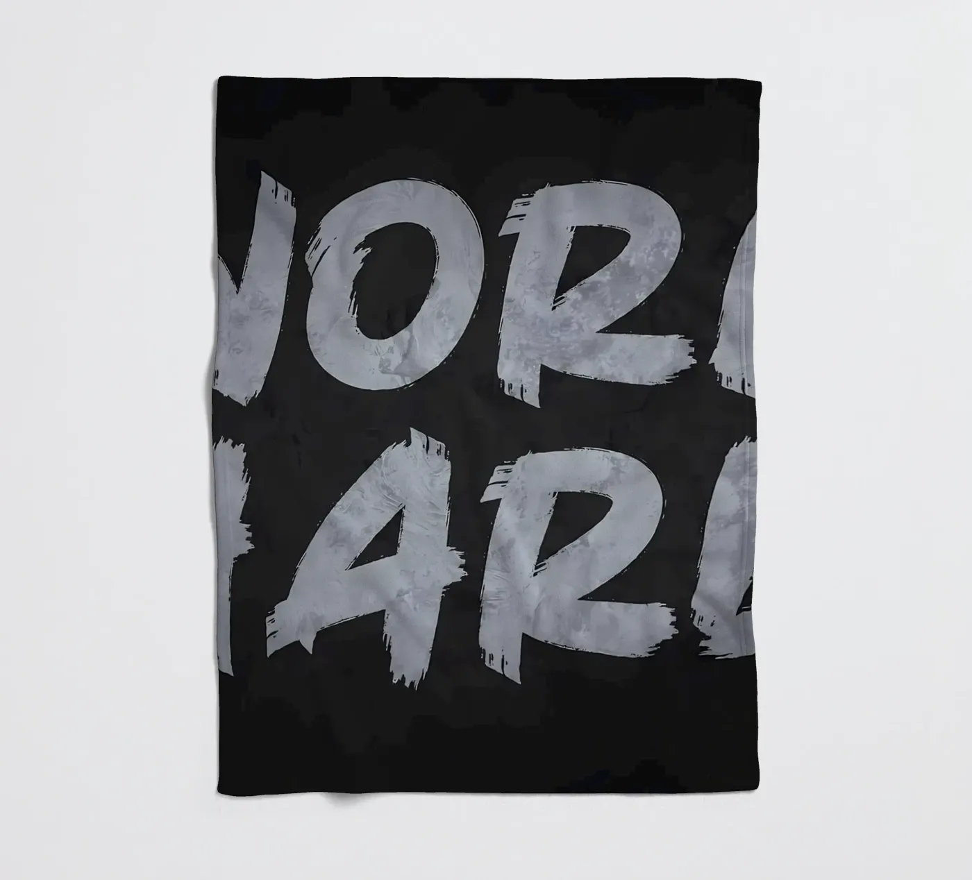 Work Hard fleece blanket by Delaplane