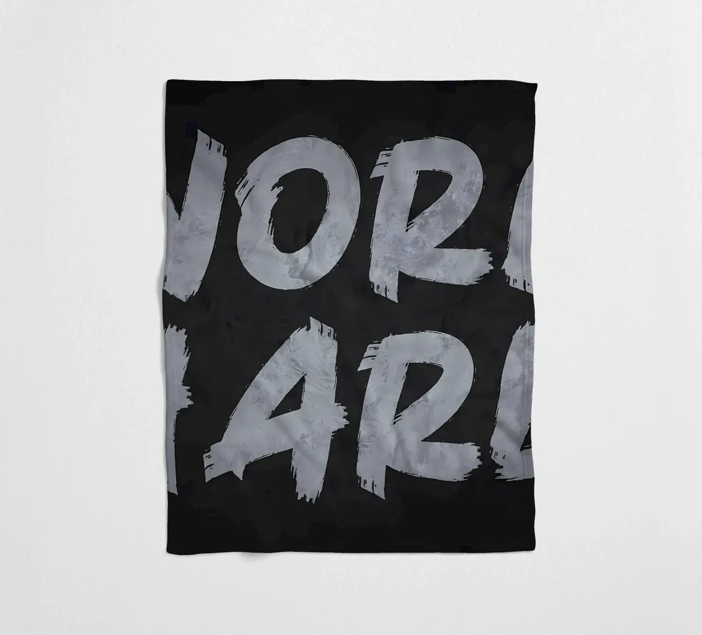 Work Hard fleece blanket by Delaplane