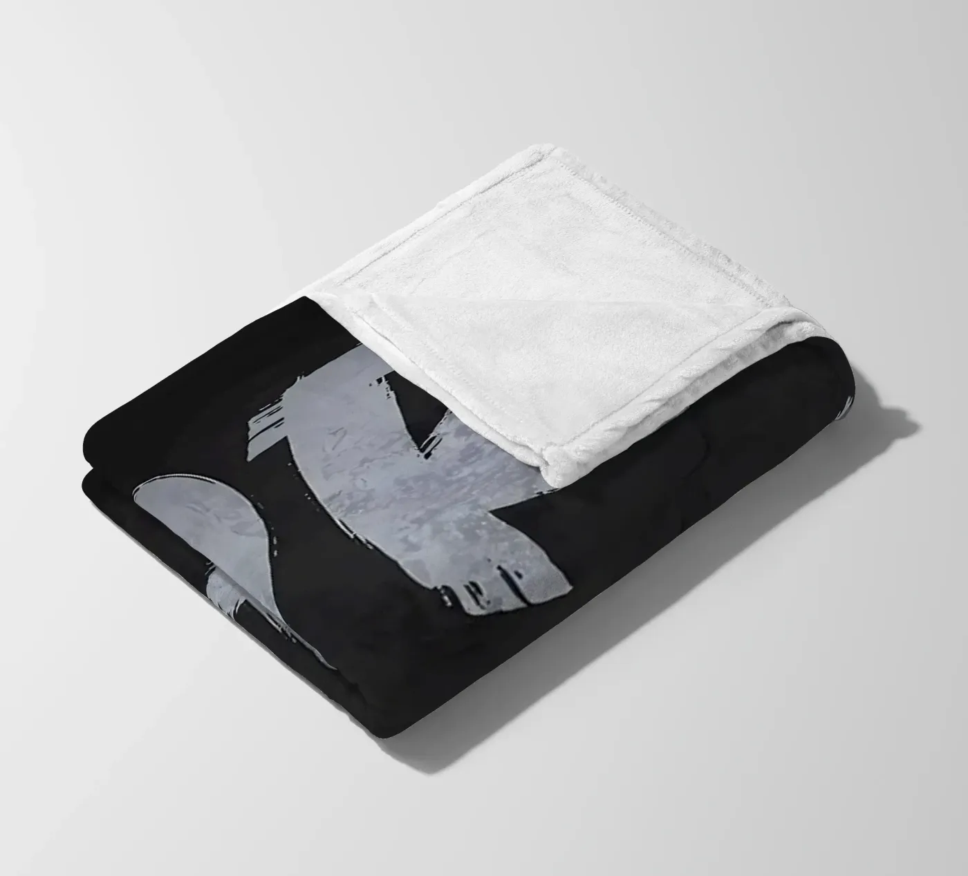 Work Hard fleece blanket by Delaplane
