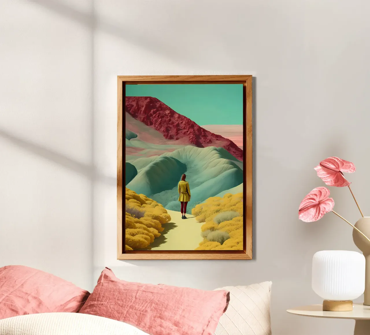 Paesaggio fantasy colorato alluminio dibond da Mikesell